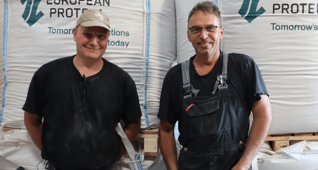 Erling and Poul Egon at Stradgården feed their sows with EP199 to increase milk production.